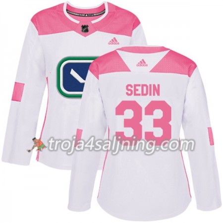 Vancouver Canucks tröja Henrik Sedin 33 Vit 2017-2018 Adidas Rosa Fashion Authentic - Dame NHL Tröjor Vancouver Canucks tröja Henrik Sedin 33 Vit 2017-2018 Adidas Rosa Fashion Authentic - Dame NHL Tröjor